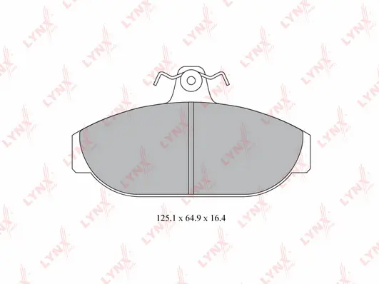 Brake Pad Set, disc brake (BD-7806)