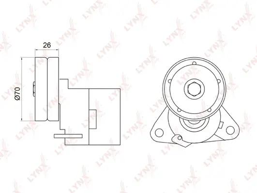 Belt Tensioner, V-ribbed belt (PT-3031)