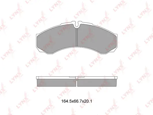 Brake Pad Set, disc brake (BD-2833)
