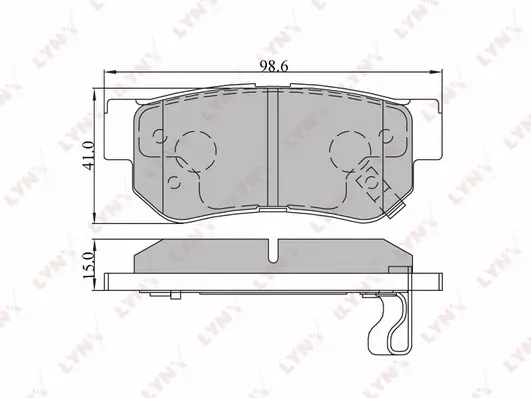 Brake Pad Set, disc brake (BD-3605)