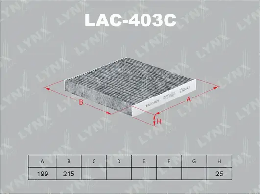 Filter, cabin air (LAC-403C)