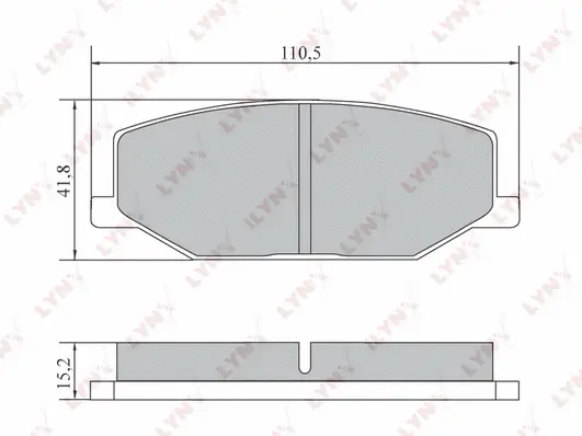 Brake Pad Set, disc brake (BD-7304)