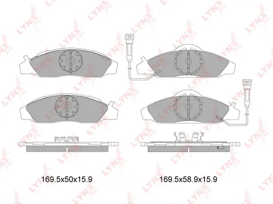 Brake Pad Set, disc brake (BD-7001)