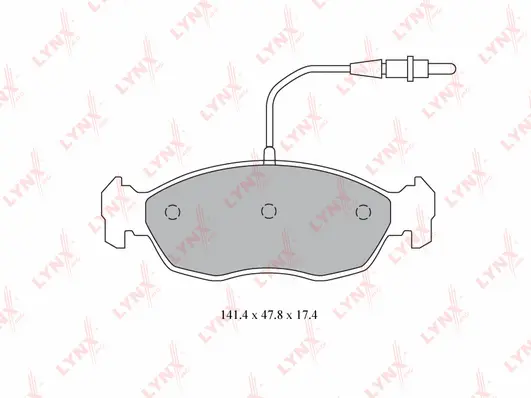 Brake Pad Set, disc brake (BD-6107)