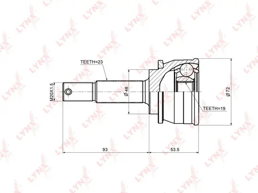 Joint Kit, drive shaft (CO-5759)