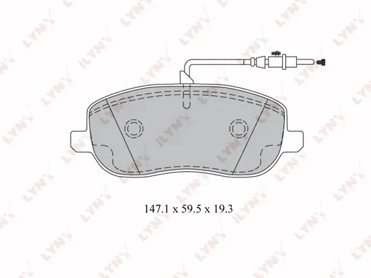 Brake Pad Set, disc brake (BD-2212)