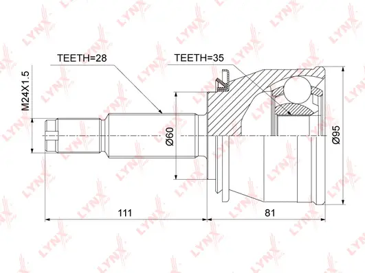 Joint Kit, drive shaft (CO-3901)