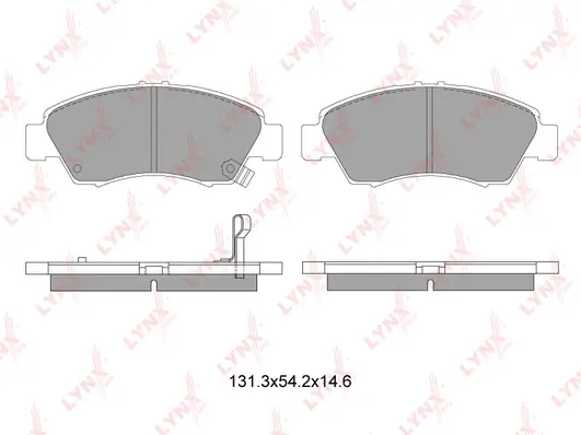 Brake Pad Set, disc brake (BD-3407)