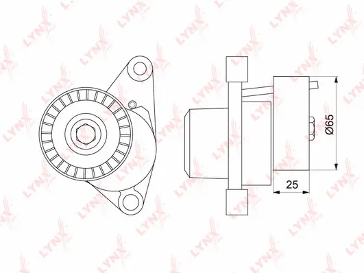 Belt Tensioner, V-ribbed belt (PT-3178)