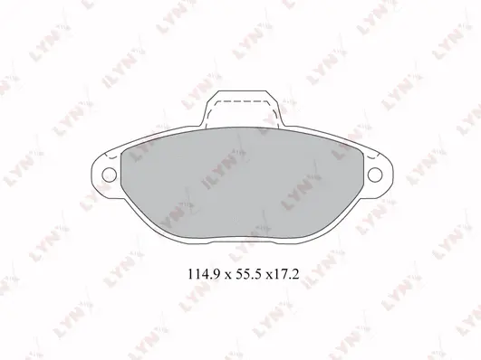 Brake Pad Set, disc brake (BD-2815)
