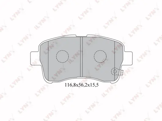 Brake Pad Set, disc brake (BD-7308)