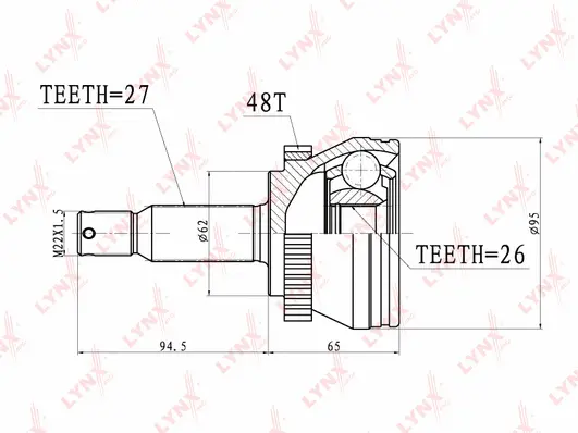 Joint Kit, drive shaft (CO-3633A)