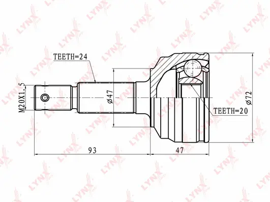Joint Kit, drive shaft (CO-1820)