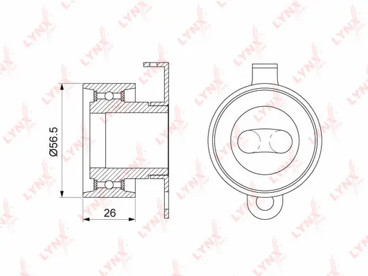 Tensioner Pulley, timing belt (PB-1140)