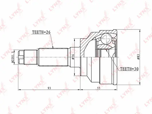 Joint Kit, drive shaft (CO-5114)