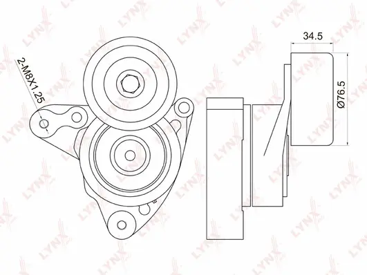 Belt Tensioner, V-ribbed belt (PT-3014)