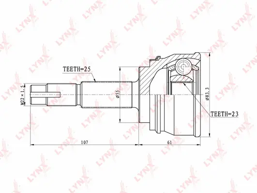 Joint Kit, drive shaft (CO-5703)