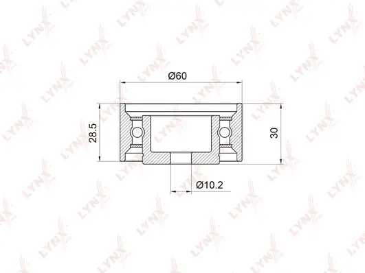 Deflection/Guide Pulley, timing belt (PB-3010)