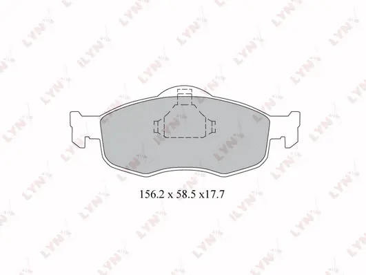 Brake Pad Set, disc brake (BD-3011)