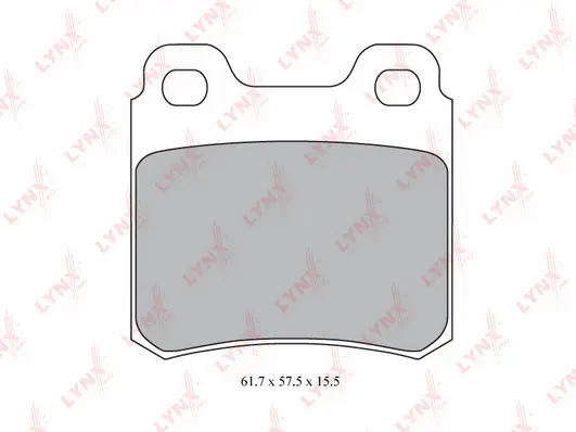 Brake Pad Set, disc brake (BD-5909)