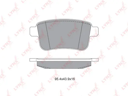 Brake Pad Set, disc brake (BD-6319)