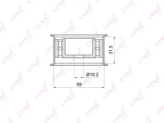 Deflection/Guide Pulley, timing belt (PB-3005)