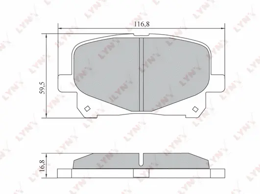 Brake Pad Set, disc brake (BD-7575)