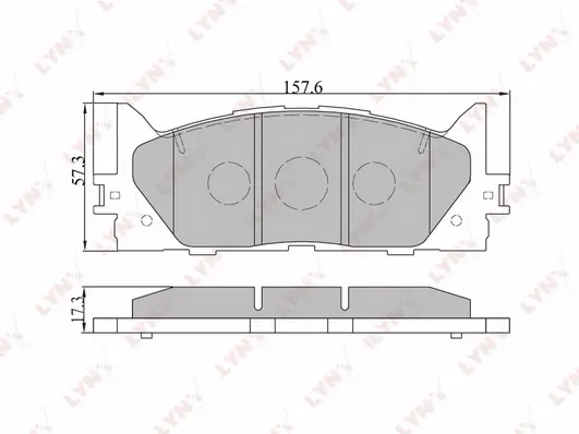 Brake Pad Set, disc brake (BD-7530)
