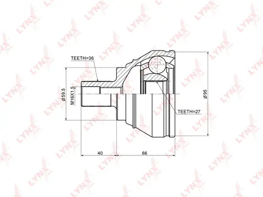 Joint Kit, drive shaft (CO-1205)