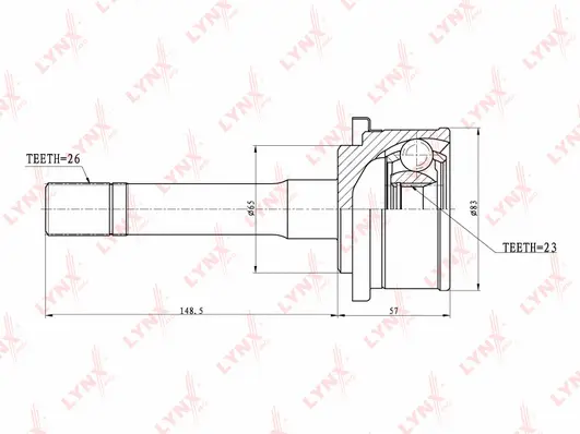 Joint Kit, drive shaft (CO-5104)