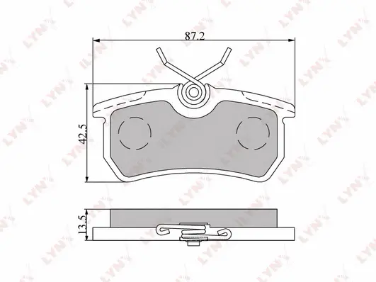 Brake Pad Set, disc brake (BD-3010)