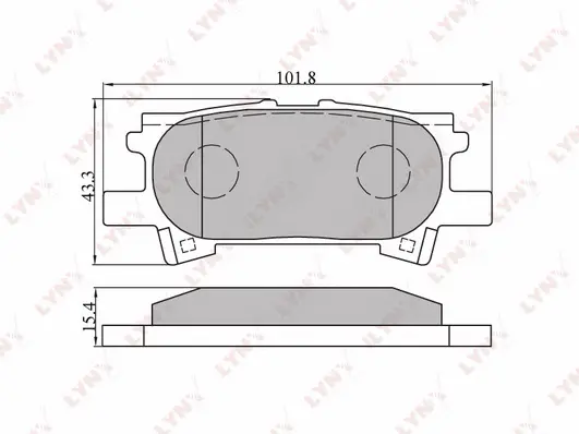 Brake Pad Set, disc brake (BD-7534)