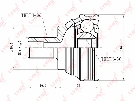Joint Kit, drive shaft (CO-8003)