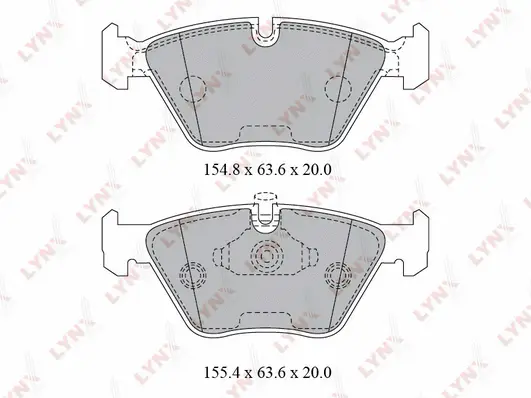 Brake Pad Set, disc brake (BD-1424)