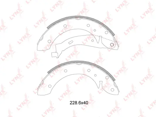 Brake Shoe Set (BS-2200)