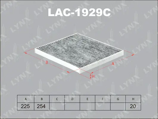 Filter, cabin air (LAC-1929C)