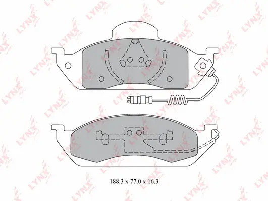 Brake Pad Set, disc brake (BD-5326)