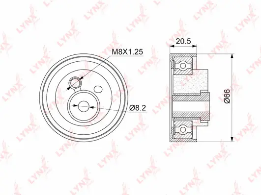 Tensioner Pulley, timing belt (PB-1323)