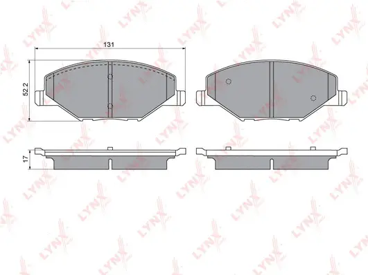 Brake Pad Set, disc brake (BD-8035)