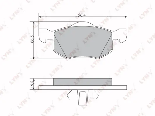 Brake Pad Set, disc brake (BD-5115)