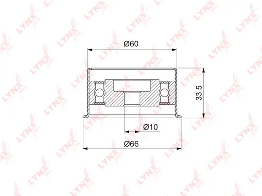 Tensioner Pulley, timing belt (PB-1210)