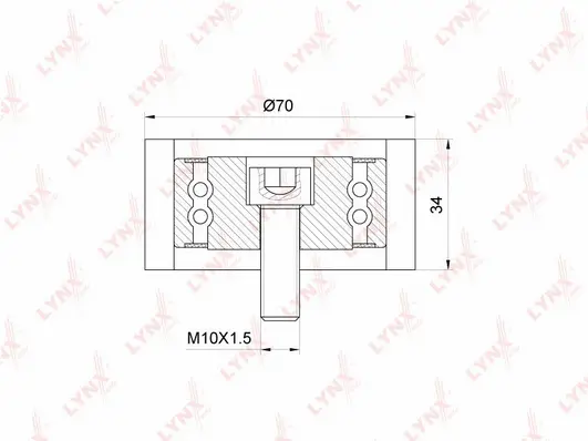 Deflection/Guide Pulley, timing belt (PB-3092)