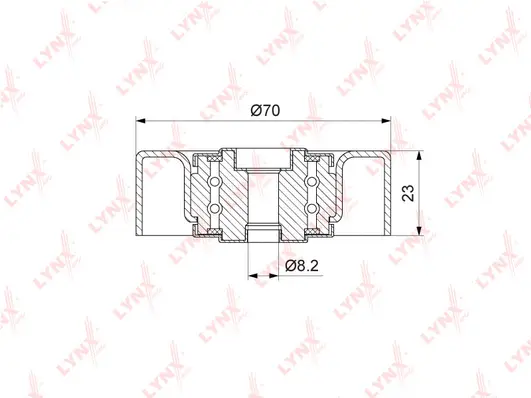 Deflection/Guide Pulley, V-ribbed belt (PB-7129)