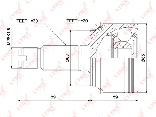 Joint Kit, drive shaft (CO-3877)