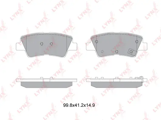Brake Pad Set, disc brake (BD-3632)