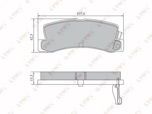 Brake Pad Set, disc brake (BD-7557)