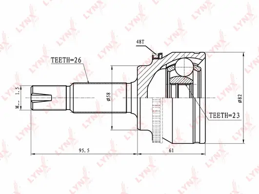 Joint Kit, drive shaft (CO-7562A)