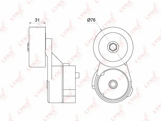 Belt Tensioner, V-ribbed belt (PT-3249)