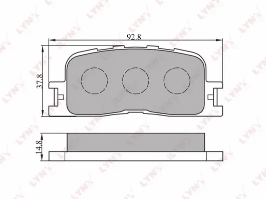 Brake Pad Set, disc brake (BD-7523)