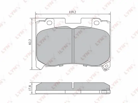Brake Pad Set, disc brake (BD-7561)